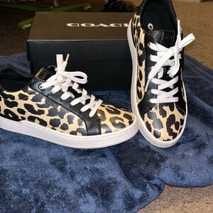 Coach Lowline Leopard Print Sneakers